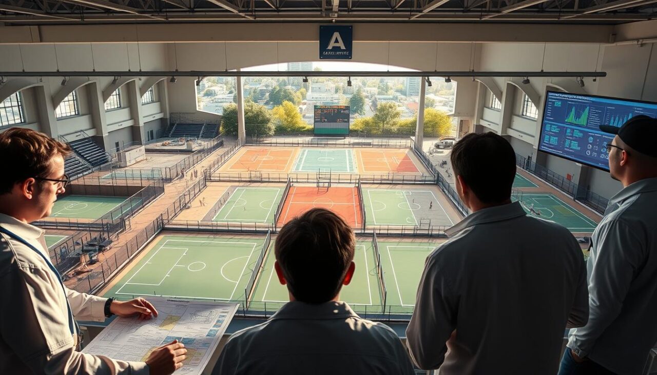 maintaining sports facilities