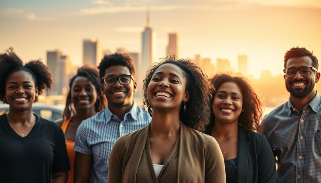 A dynamic scene capturing the success of sports advocates' policy efforts. In the foreground, a group of diverse, determined individuals stand proudly, their expressions radiating the joy of accomplishment. The middle ground features a vibrant city skyline, symbolic of the wider impact of their work. In the background, a warm, golden light bathes the scene, evoking a sense of hope and triumph. The composition is crisp and balanced, with a cinematic, documentary-style aesthetic that emphasizes the real-world, impactful nature of the subject matter. Lighting is soft and directional, highlighting the individuals' faces and creating a sense of depth and dimension. The overall mood is one of celebration, empowerment, and the tangible results of tireless advocacy.